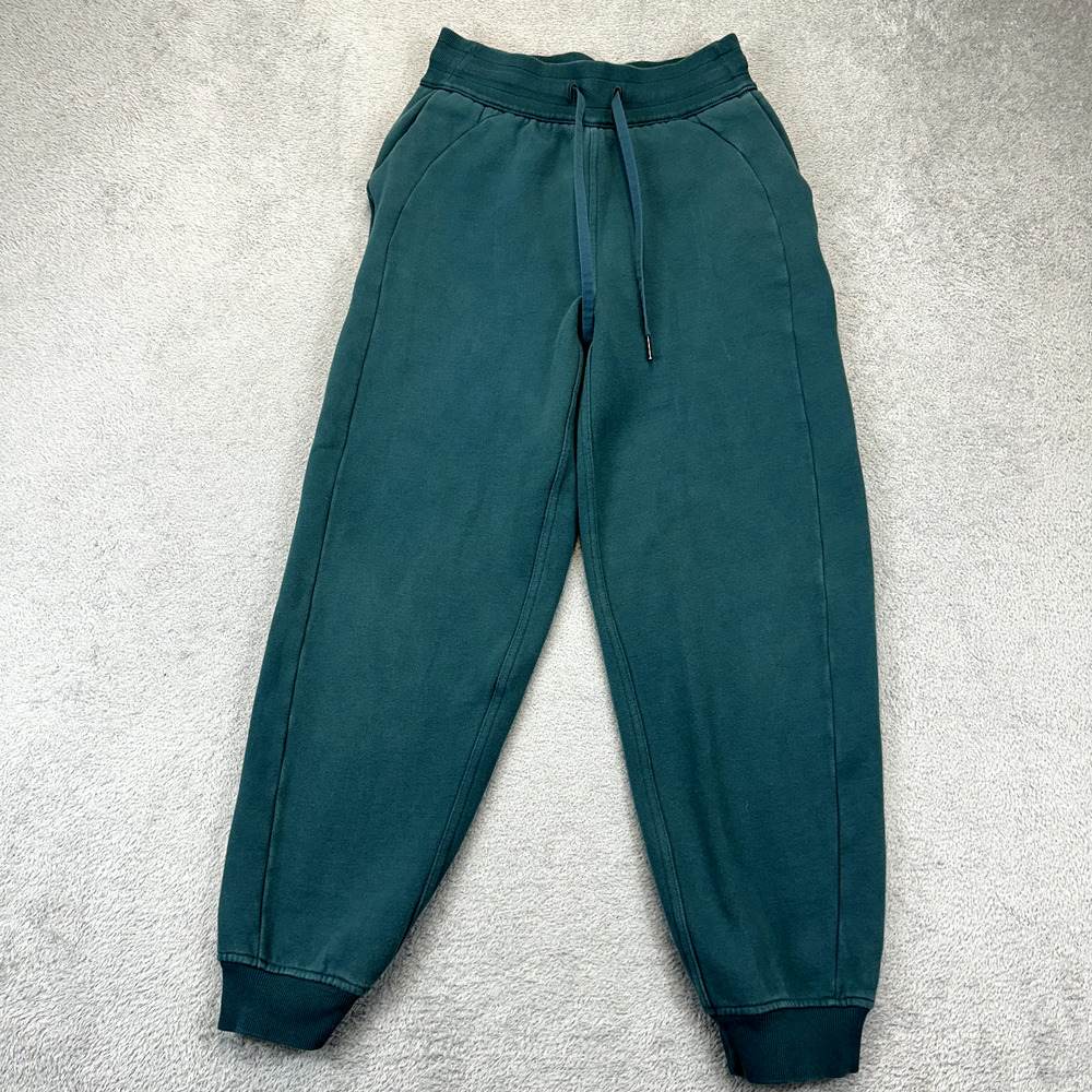 Lululemon Scuba HR High Rise Relaxed Jogger Sweatpants Green Womens 2